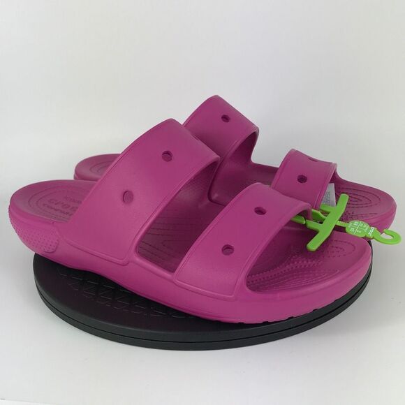 Crocs Classic Sandals Pink Comfort Slides Men’s Size 14 - Picture 3 of 10
